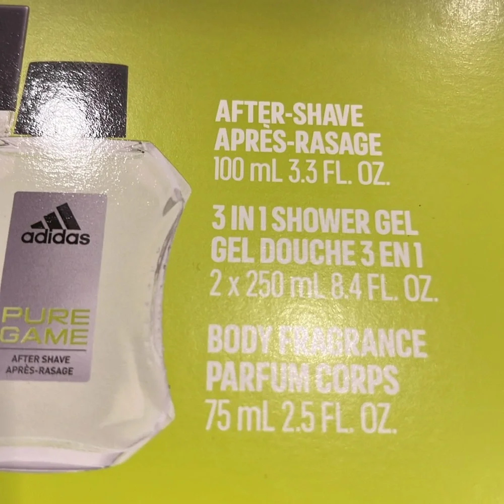 Adidas Deep Aromatic Fragrance Pure Game Set of 4 Bundle New